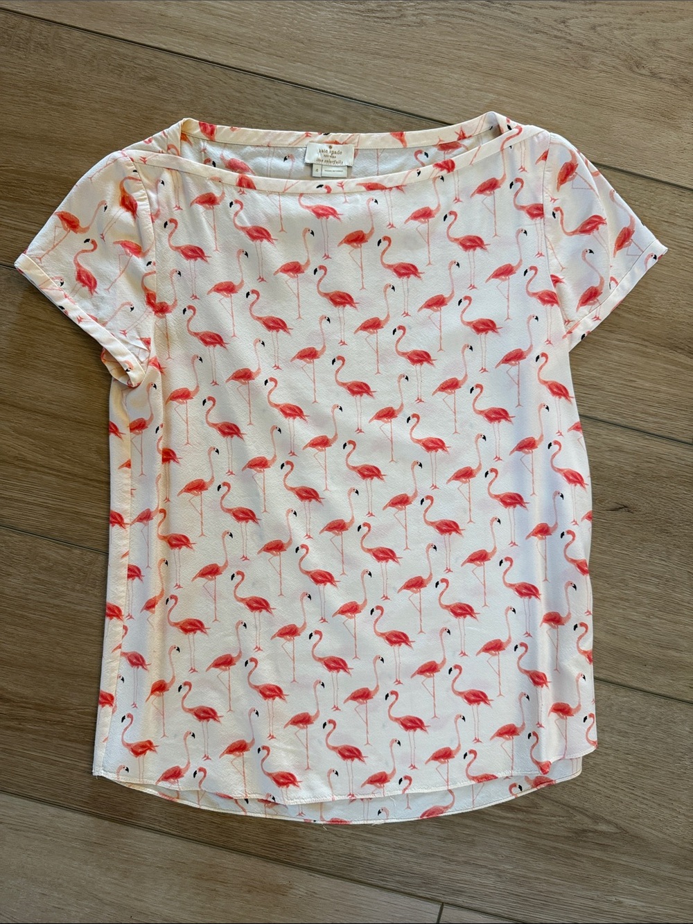 kate spade Flamingo Print Top